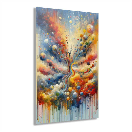 Choices Tachism Canvas Acrylic Prints (French Cleat Hanging) - ATUH.ART