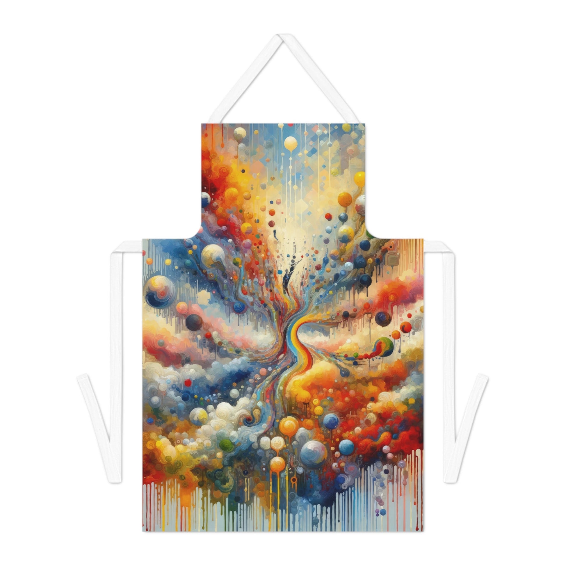 Choices Tachism Canvas Adult Apron (AOP) - ATUH.ART
