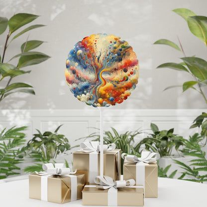 Choices Tachism Canvas Balloon (Round and Heart-shaped), 11" - ATUH.ART