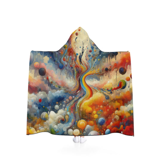 Choices Tachism Canvas Hooded Blanket - ATUH.ART