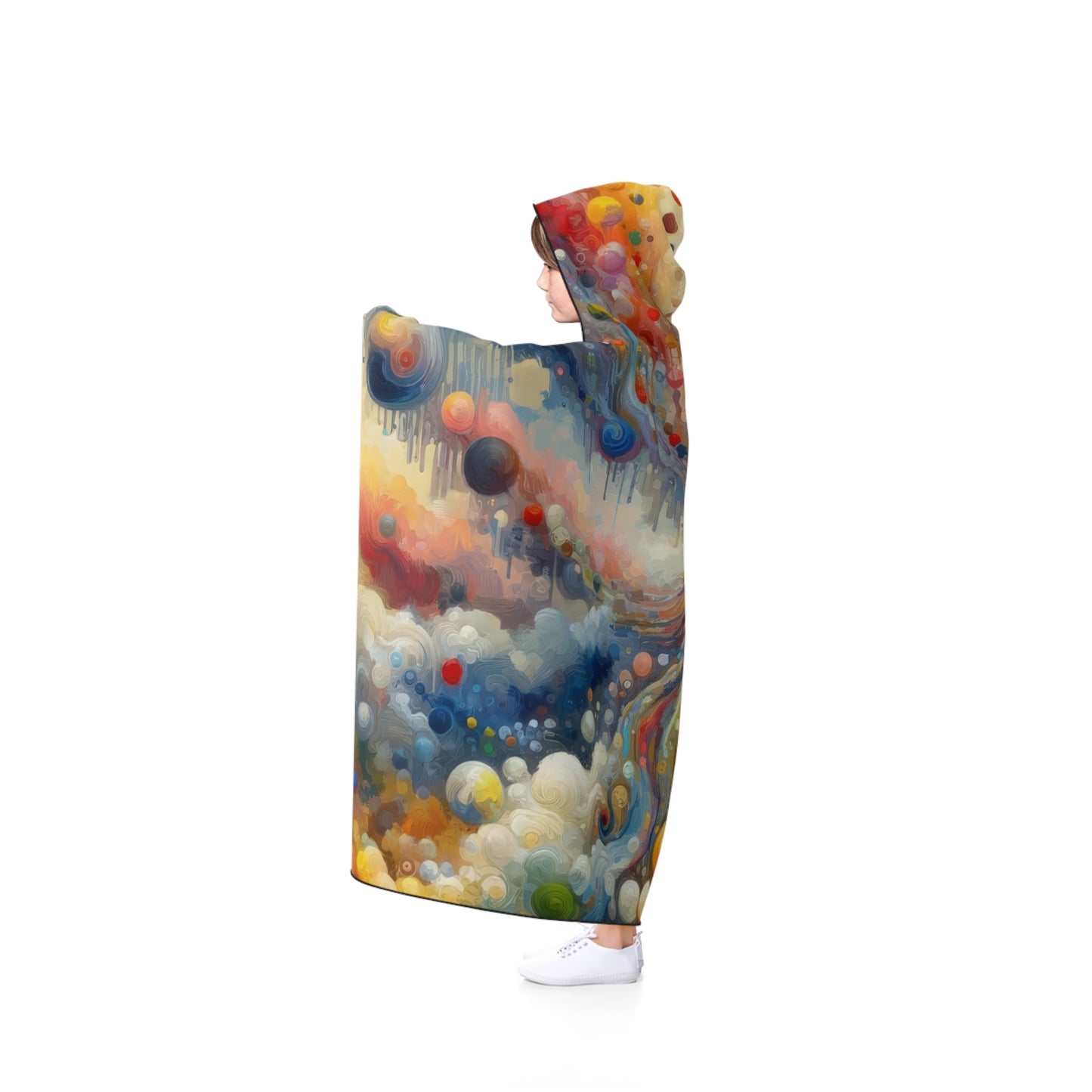 Choices Tachism Canvas Hooded Blanket - ATUH.ART