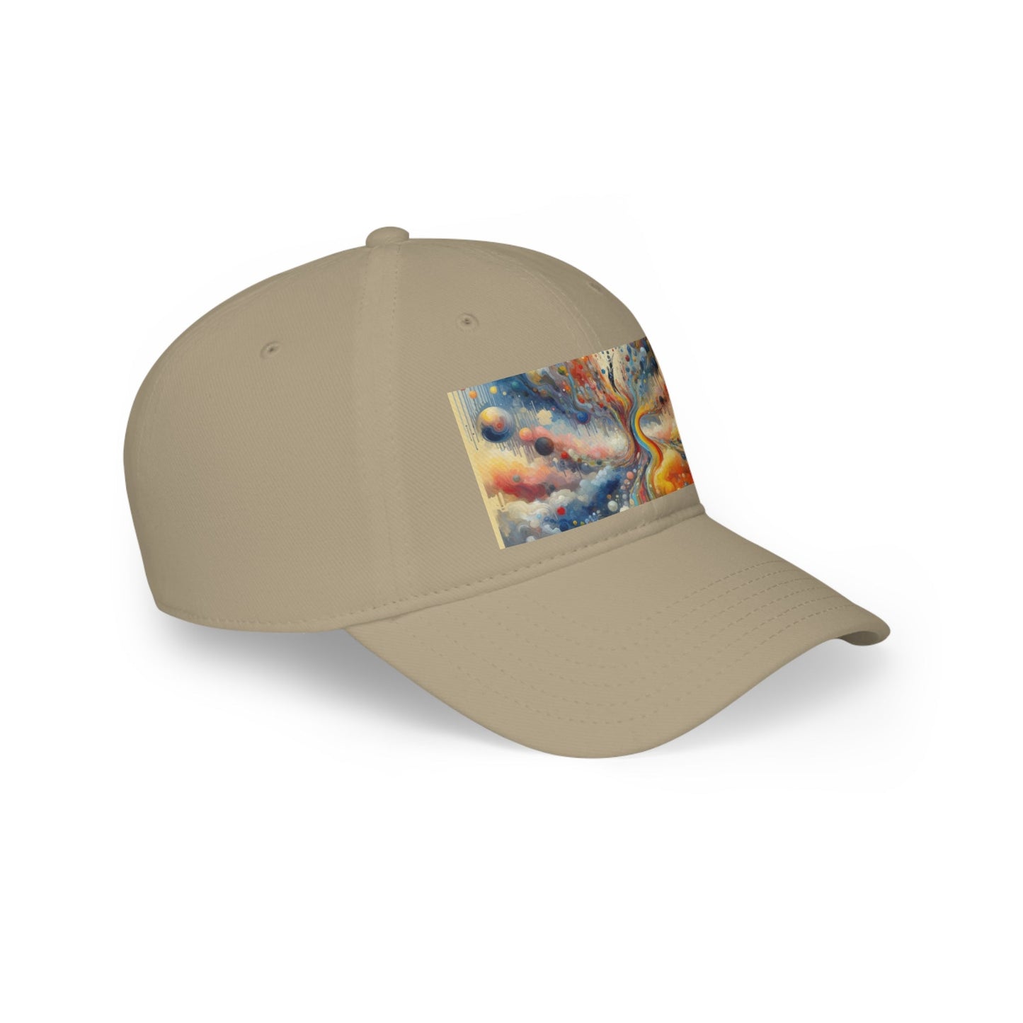 Choices Tachism Canvas Low Profile Baseball Cap - ATUH.ART