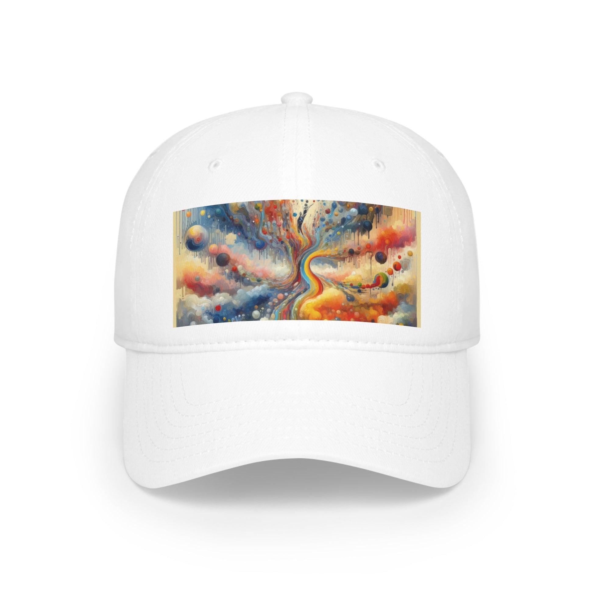 Choices Tachism Canvas Low Profile Baseball Cap - ATUH.ART