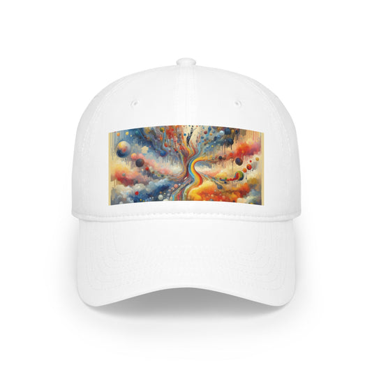 Choices Tachism Canvas Low Profile Baseball Cap - ATUH.ART