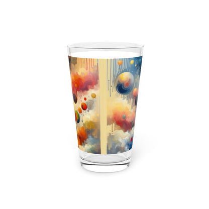 Choices Tachism Canvas Pint Glass, 16oz - ATUH.ART