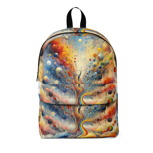 Choices Tachism Canvas Unisex Classic Backpack - ATUH.ART