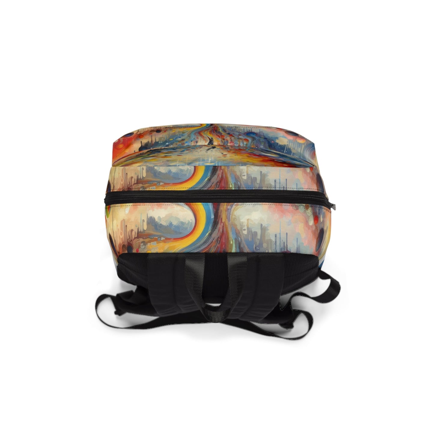 Choices Tachism Canvas Unisex Classic Backpack - ATUH.ART