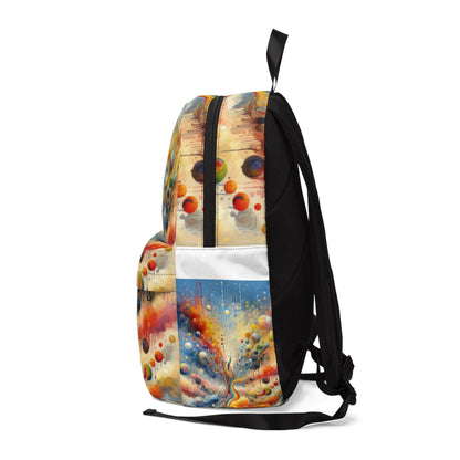 Choices Tachism Canvas Unisex Classic Backpack - ATUH.ART