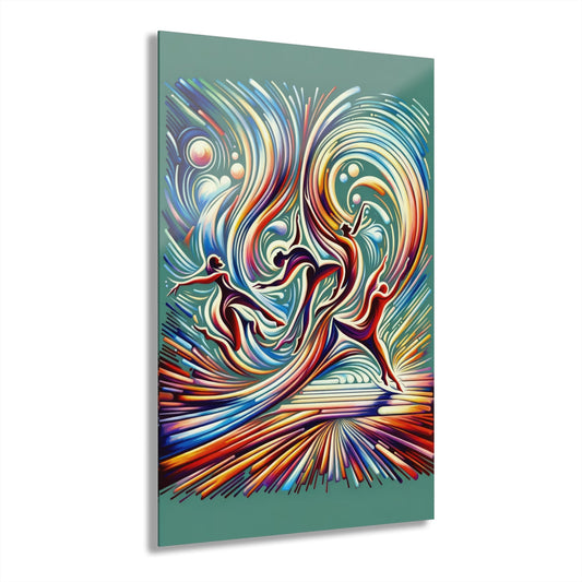 Choreographic Mindful Tachism Acrylic Prints (French Cleat Hanging) - ATUH.ART