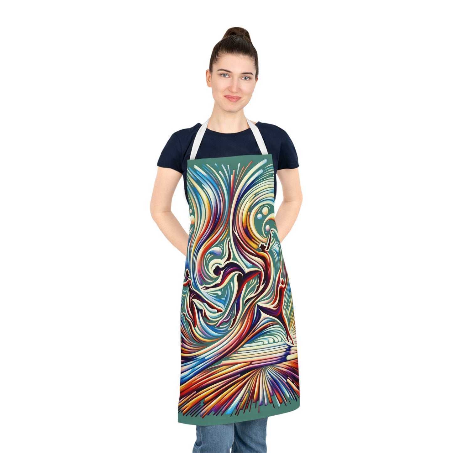 Choreographic Mindful Tachism Adult Apron (AOP) - ATUH.ART