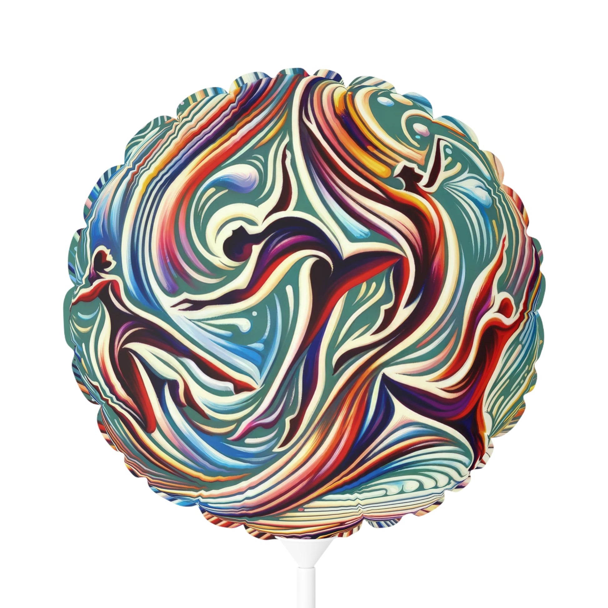 Choreographic Mindful Tachism Balloon (Round and Heart-shaped), 11" - ATUH.ART