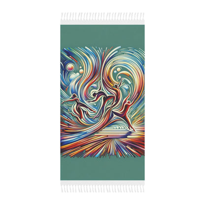 Choreographic Mindful Tachism Boho Beach Cloth - ATUH.ART