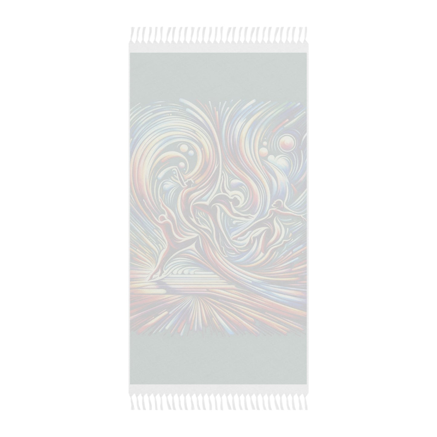 Choreographic Mindful Tachism Boho Beach Cloth - ATUH.ART