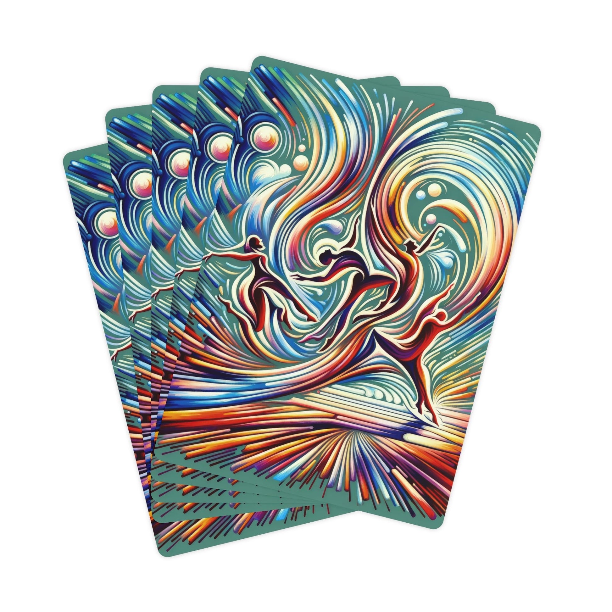 Choreographic Mindful Tachism Poker Cards - ATUH.ART