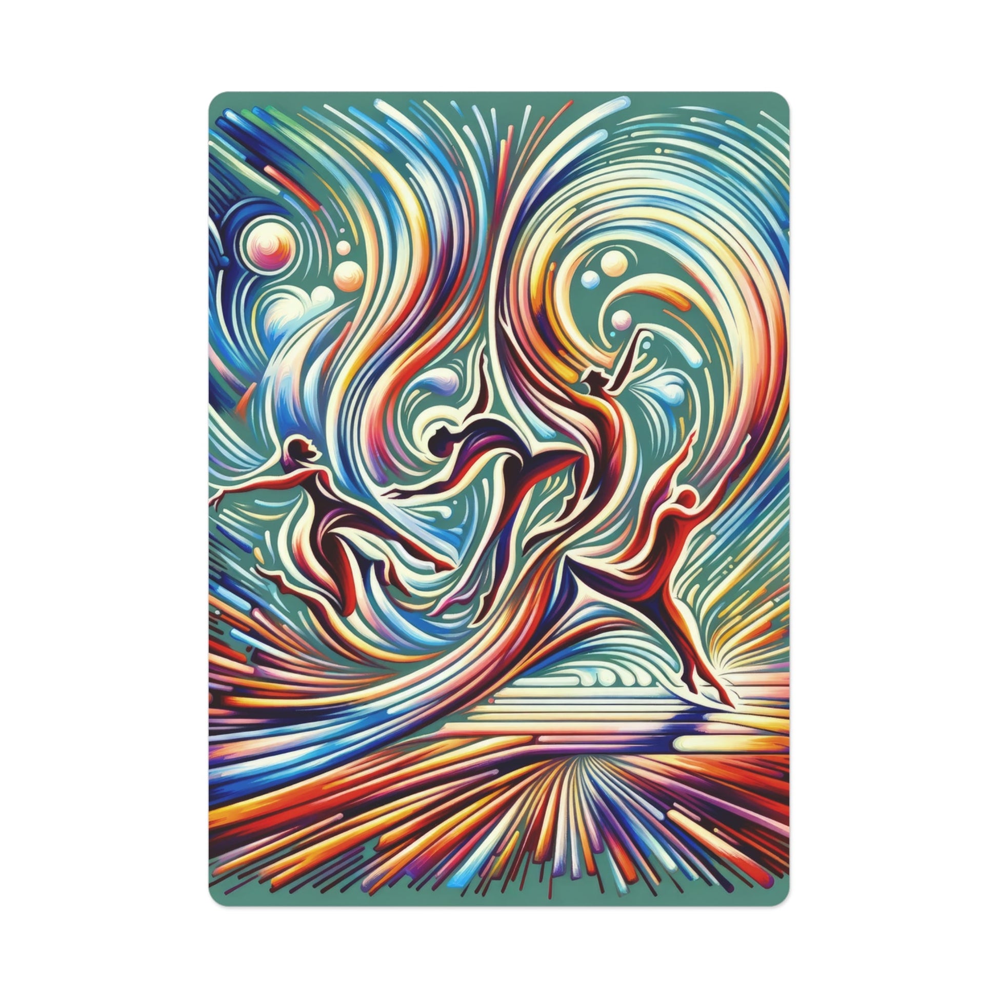 Choreographic Mindful Tachism Poker Cards - ATUH.ART