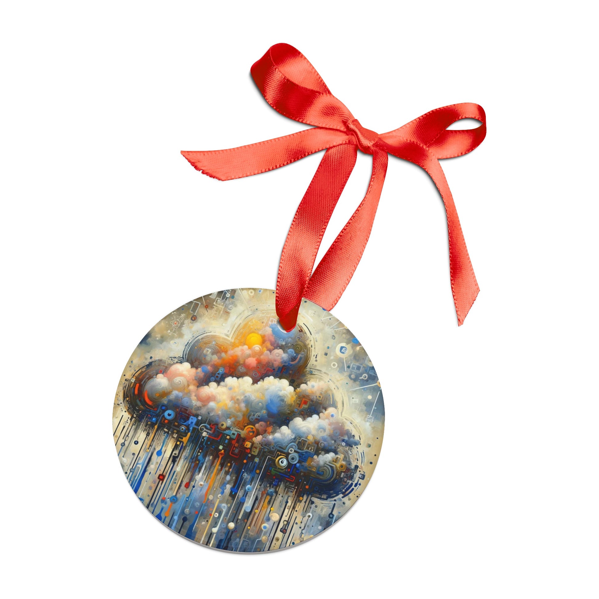 Cloud Community Crafting Acrylic Ornament with Ribbon - ATUH.ART