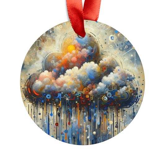 Cloud Community Crafting Acrylic Ornament with Ribbon - ATUH.ART