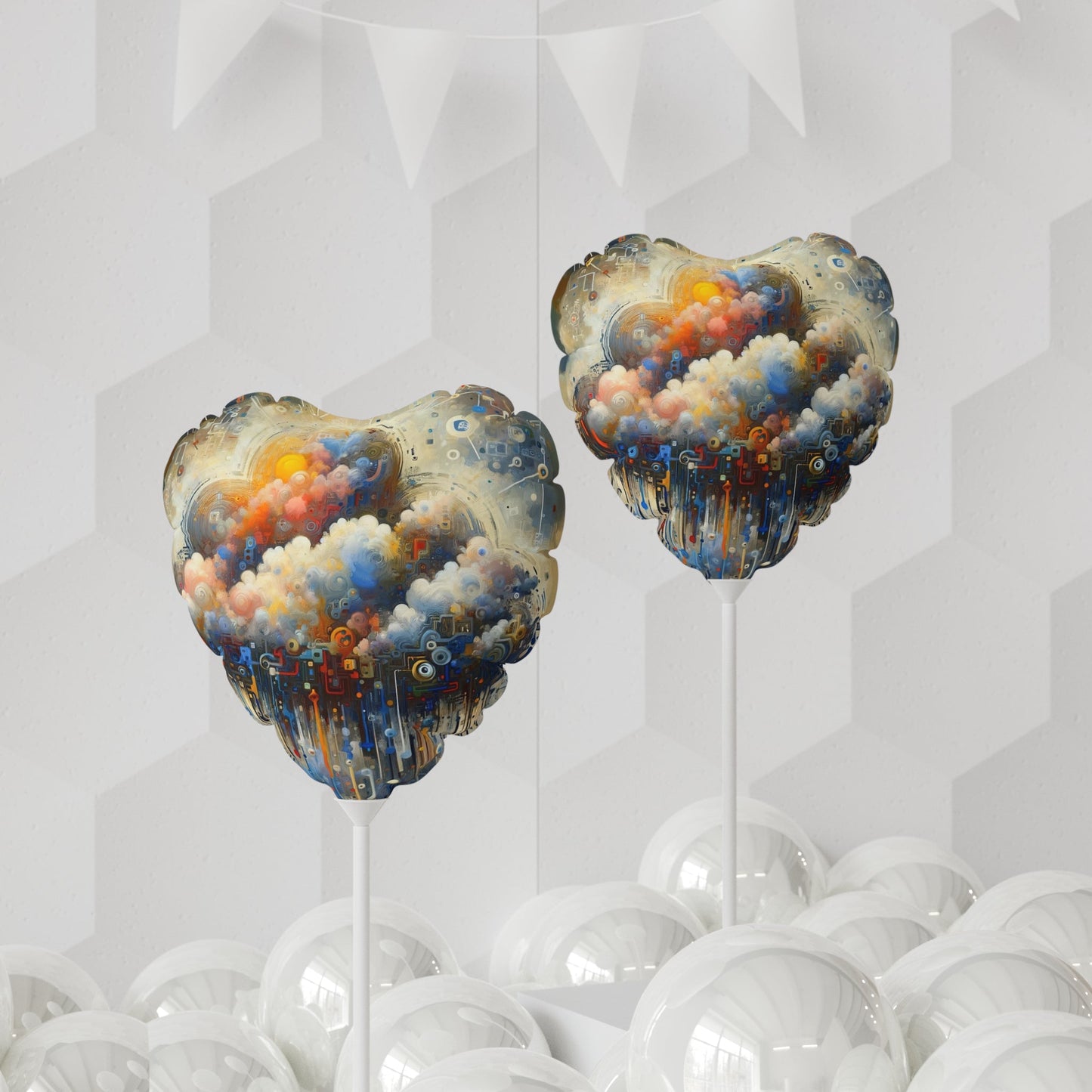 Cloud Community Crafting Balloon (Round and Heart-shaped), 11" - ATUH.ART