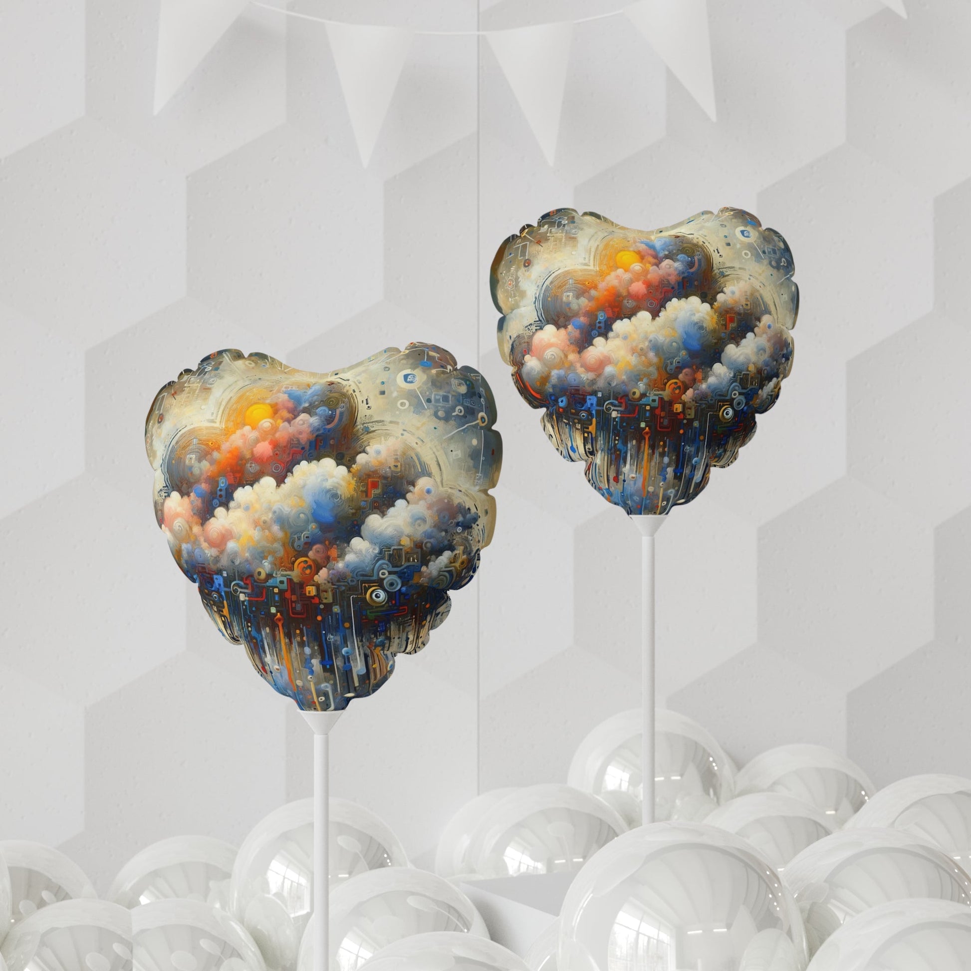 Cloud Community Crafting Balloon (Round and Heart-shaped), 11" - ATUH.ART