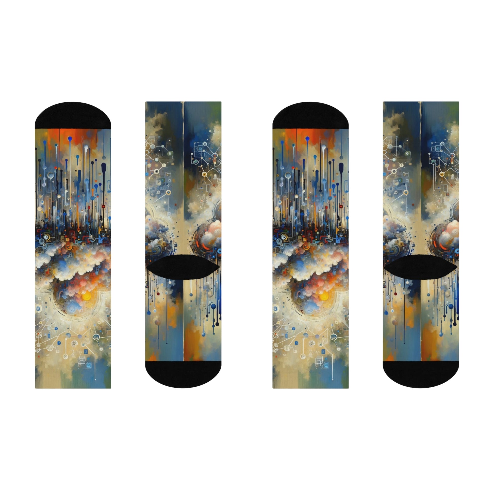 Cloud Community Crafting Cushioned Crew Socks - ATUH.ART