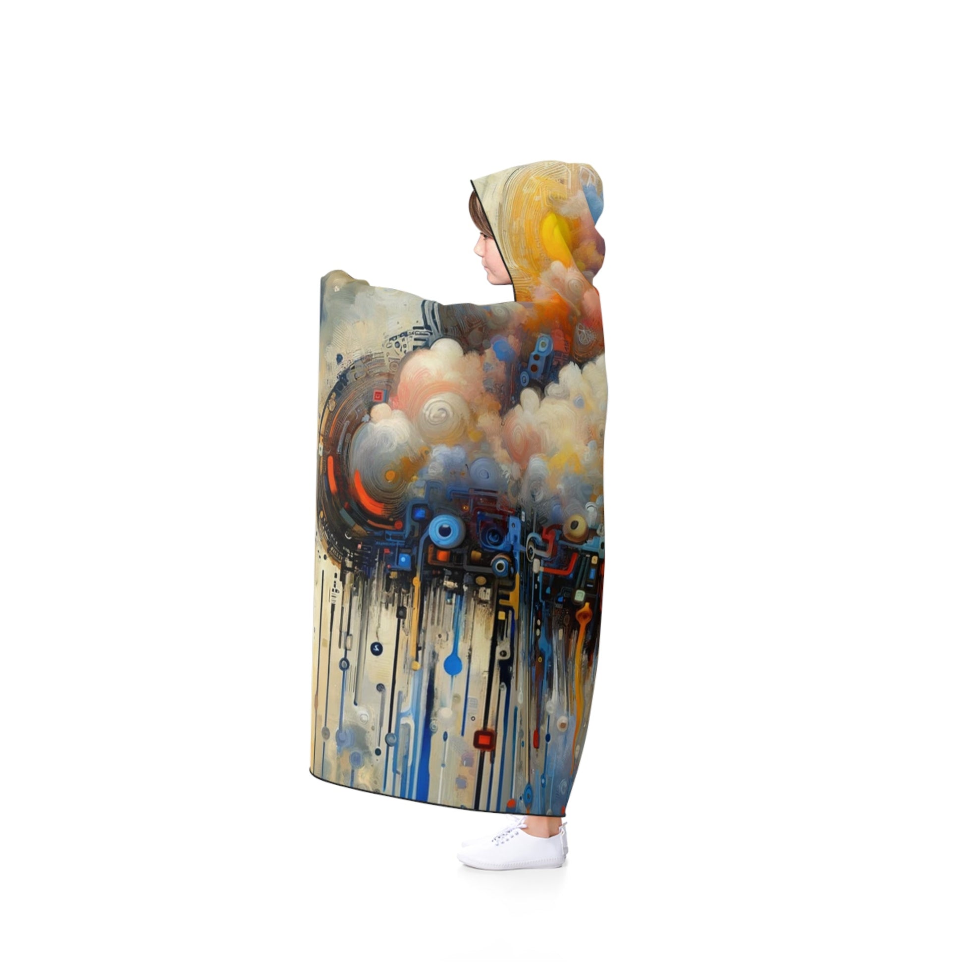 Cloud Community Crafting Hooded Blanket - ATUH.ART