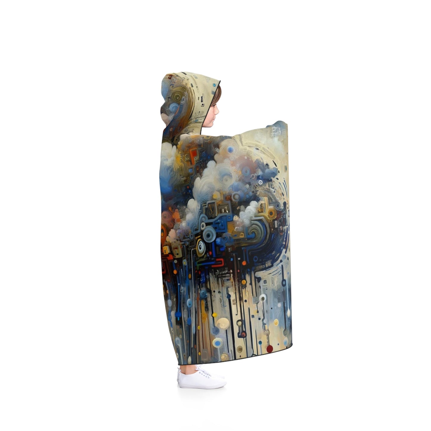 Cloud Community Crafting Hooded Blanket - ATUH.ART