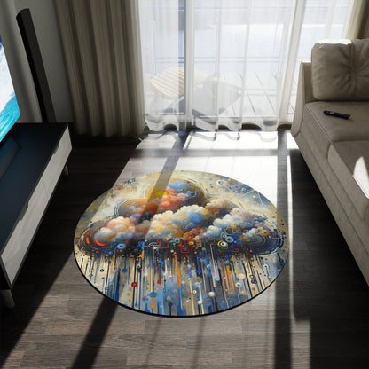 Cloud Community Crafting Round Rug - ATUH.ART