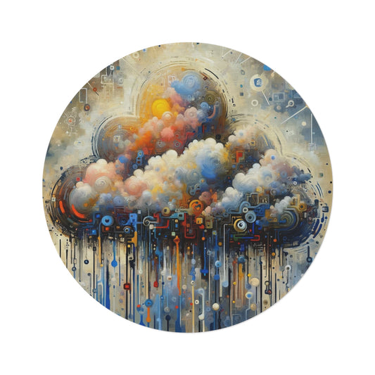 Cloud Community Crafting Round Rug - ATUH.ART