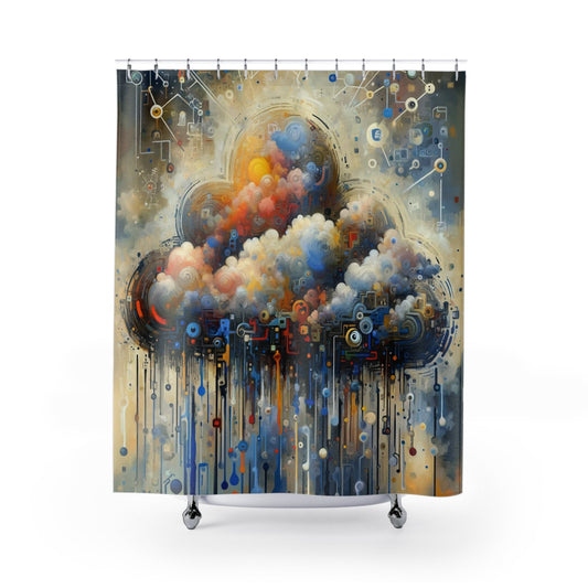 Cloud Community Crafting Shower Curtains - ATUH.ART