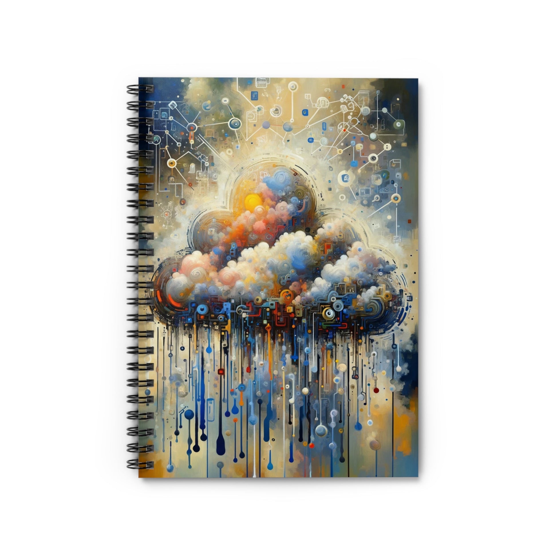 Cloud Community Crafting Spiral Notebook - Ruled Line - ATUH.ART