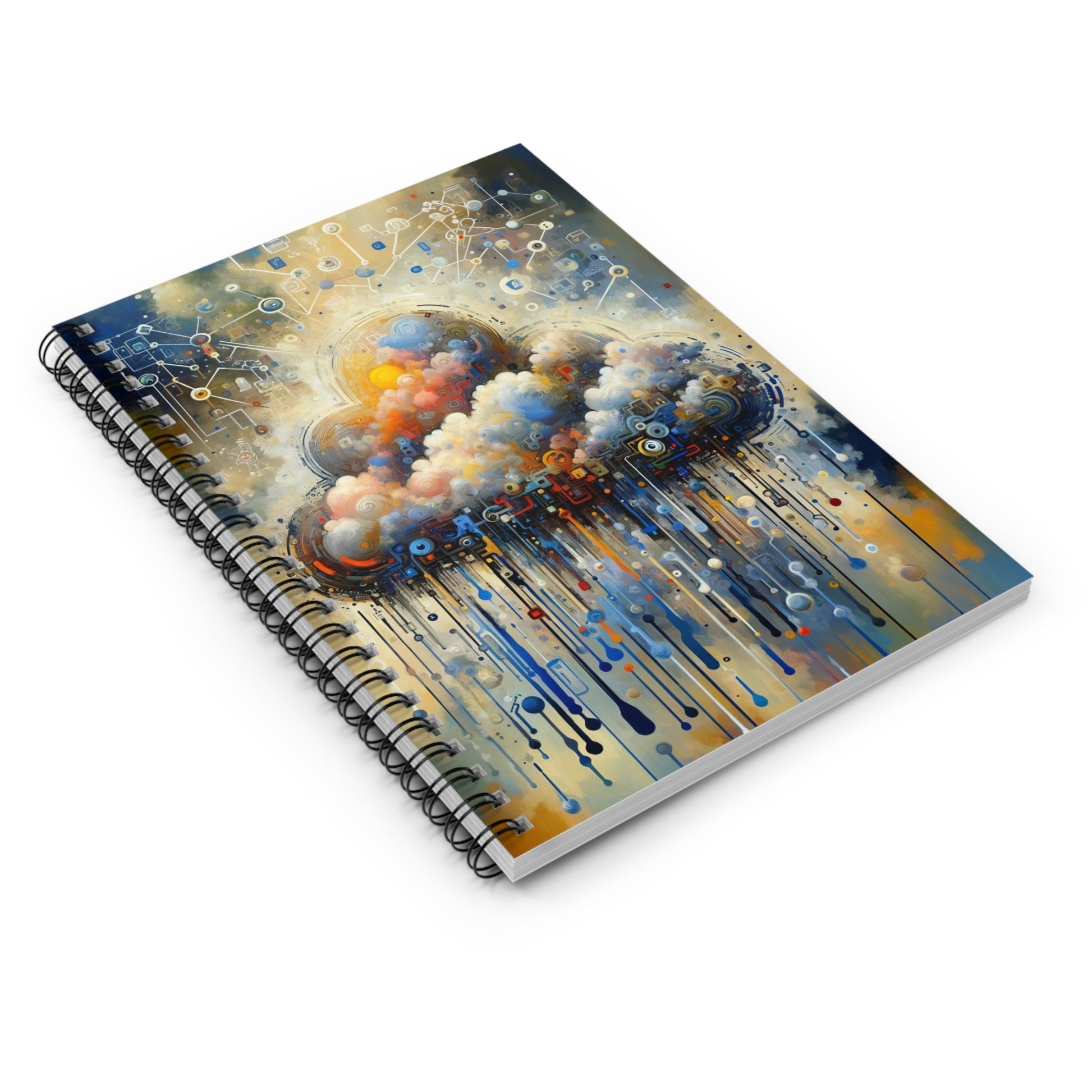 Cloud Community Crafting Spiral Notebook - Ruled Line - ATUH.ART