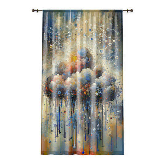 Cloud Community Crafting Window Curtain - ATUH.ART