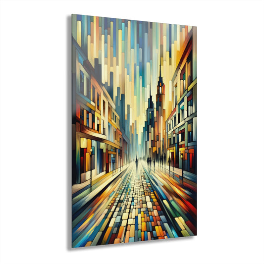 Cobbled Rhythm Heartbeat Acrylic Prints (French Cleat Hanging) - ATUH.ART