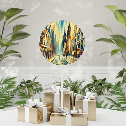Cobbled Rhythm Heartbeat Balloon (Round and Heart-shaped), 11" - ATUH.ART