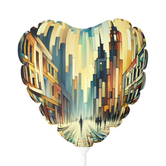 Cobbled Rhythm Heartbeat Balloon (Round and Heart-shaped), 11" - ATUH.ART