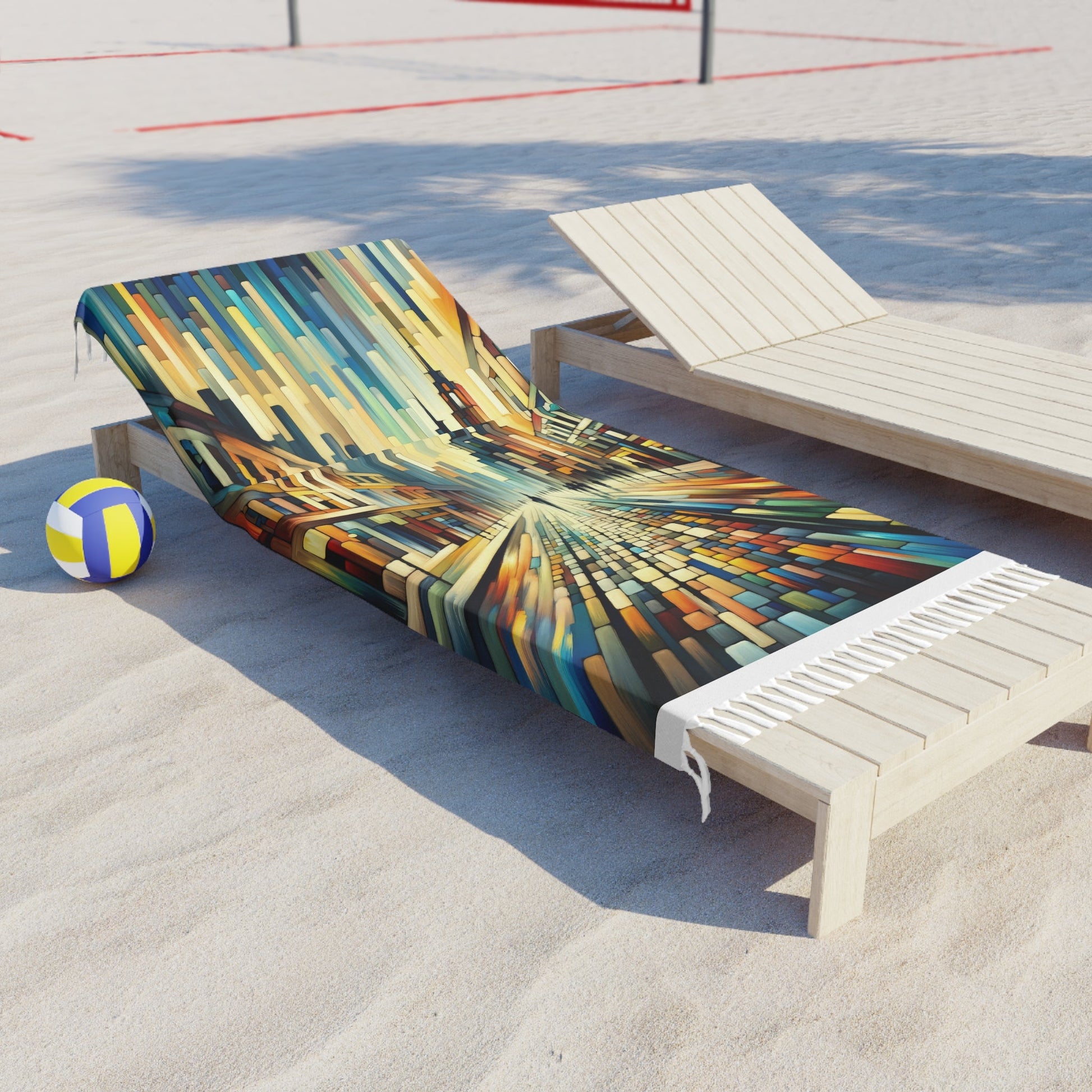Cobbled Rhythm Heartbeat Boho Beach Cloth - ATUH.ART
