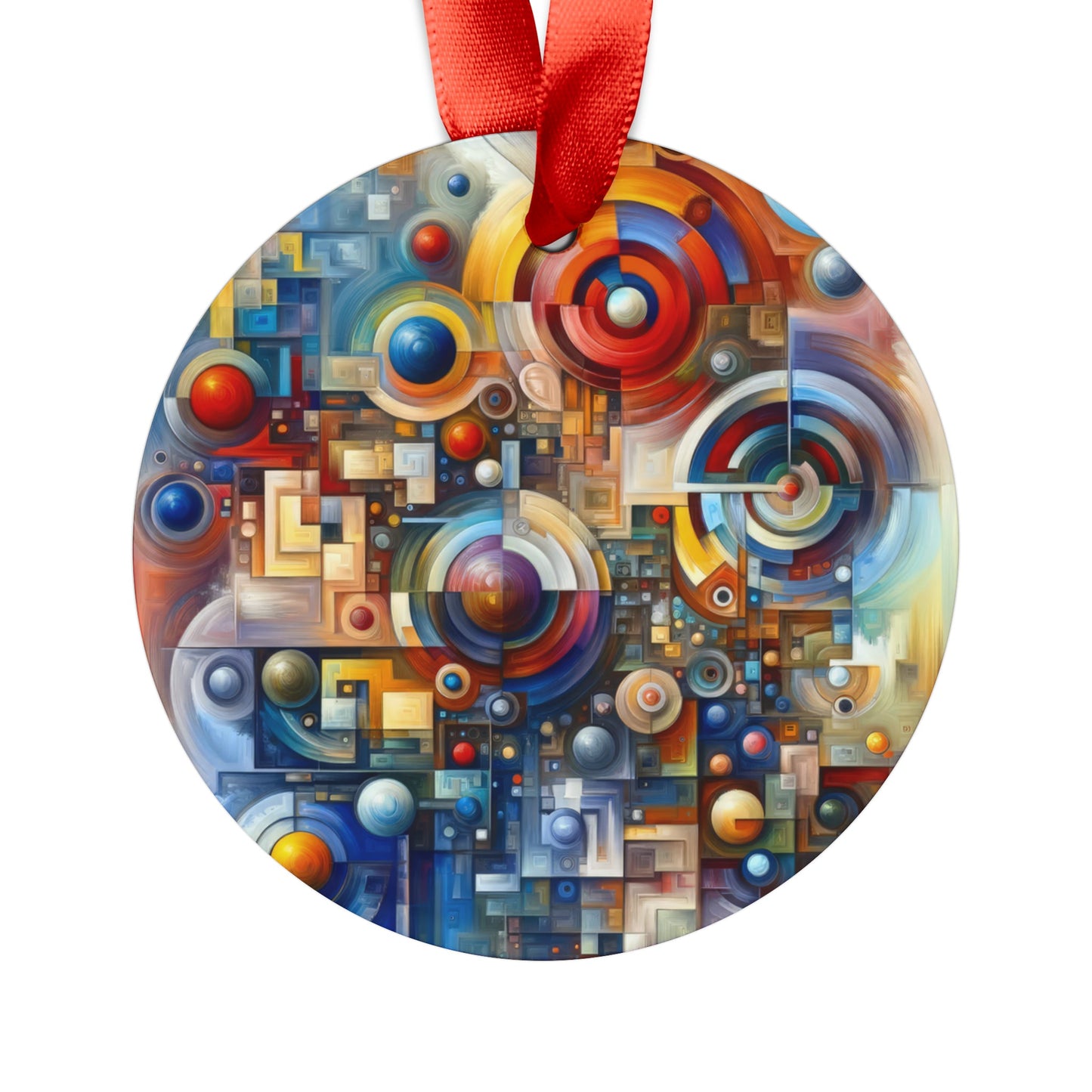 Coexistence Harmony Code Acrylic Ornament with Ribbon - ATUH.ART