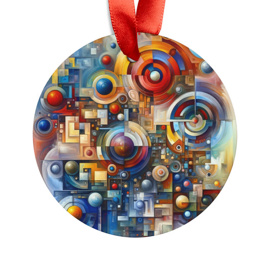 Coexistence Harmony Code Acrylic Ornament with Ribbon - ATUH.ART