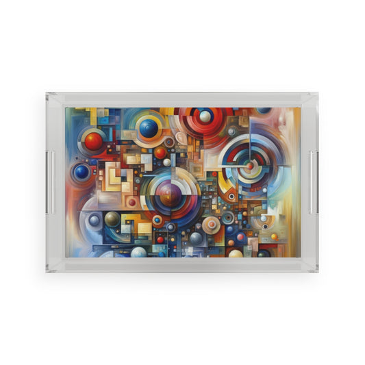 Coexistence Harmony Code Acrylic Serving Tray - ATUH.ART