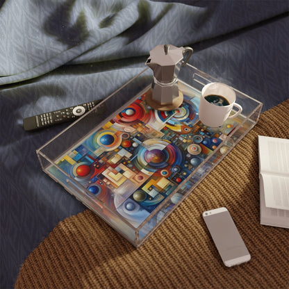 Coexistence Harmony Code Acrylic Serving Tray - ATUH.ART
