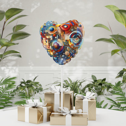 Coexistence Harmony Code Balloon (Round and Heart-shaped), 11" - ATUH.ART