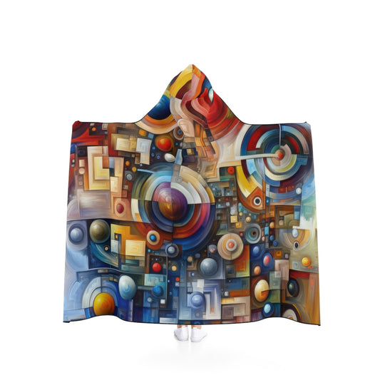Coexistence Harmony Code Hooded Blanket - ATUH.ART