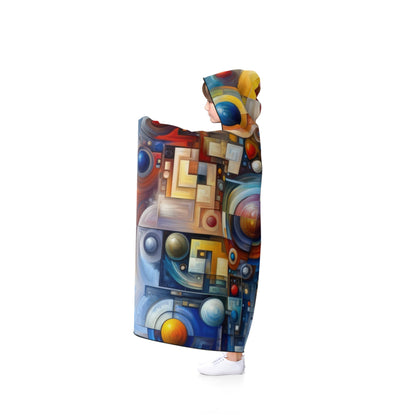 Coexistence Harmony Code Hooded Blanket - ATUH.ART
