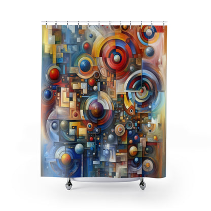Coexistence Harmony Code Shower Curtains - ATUH.ART