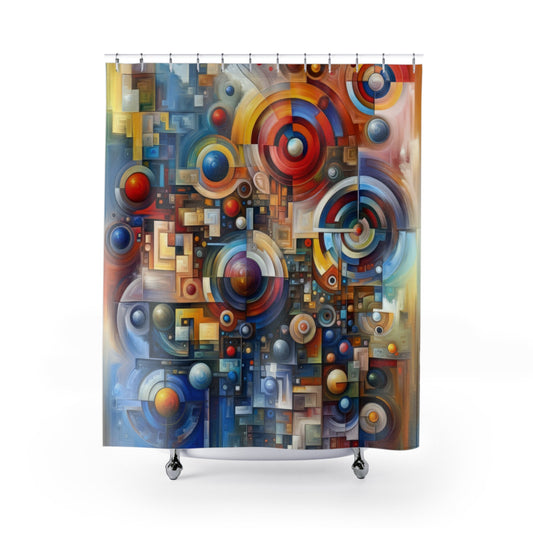 Coexistence Harmony Code Shower Curtains - ATUH.ART