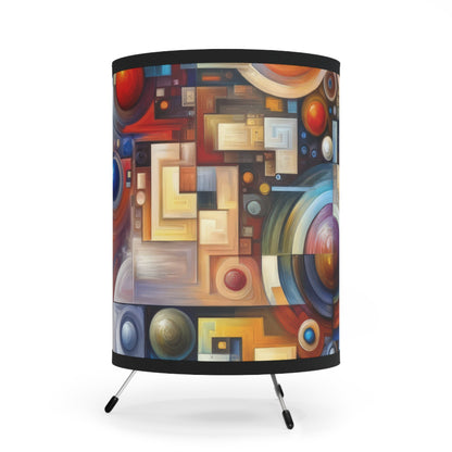 Coexistence Harmony Code Tripod Lamp with High-Res Printed Shade, US\CA plug - ATUH.ART