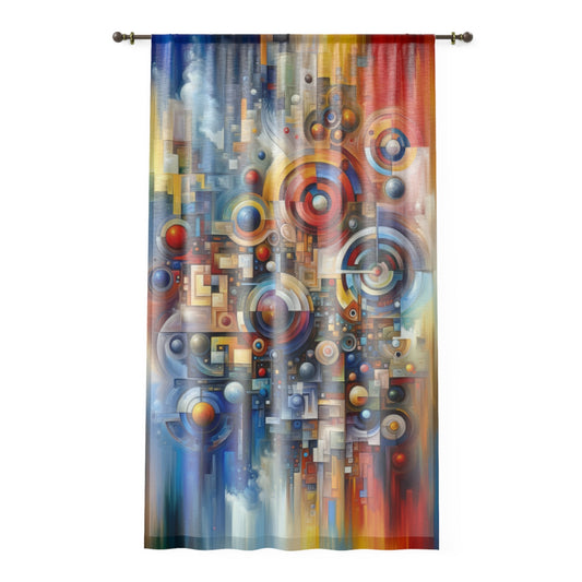 Coexistence Harmony Code Window Curtain - ATUH.ART