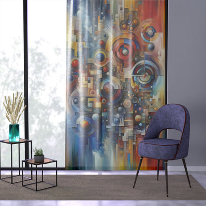 Coexistence Harmony Code Window Curtain - ATUH.ART