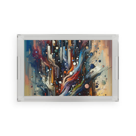 Coherent Change Visualization Acrylic Serving Tray - ATUH.ART