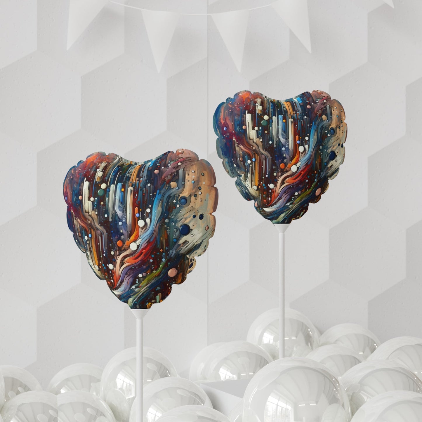 Coherent Change Visualization Balloon (Round and Heart-shaped), 11" - ATUH.ART